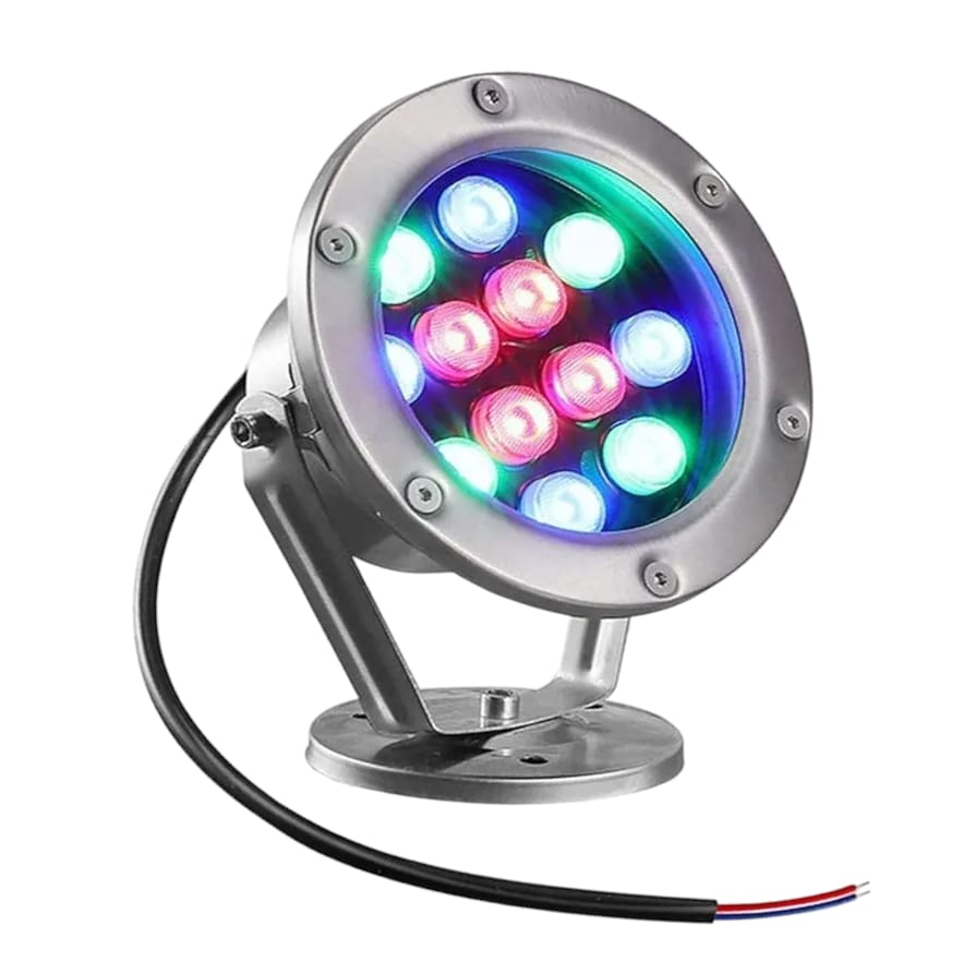 LAMPARA LED SUBACUATICA RGB 12W IP68 12V LYNALED