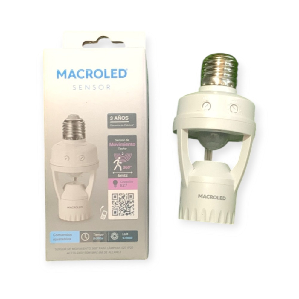 SOCKET SENSOR DE MOVIMIENTO MACROLED