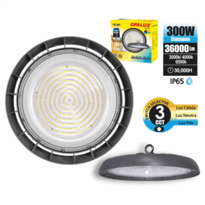 LUMINARIA HIGH BAY LED 300W IP65 TRI-COLOR OPALUX