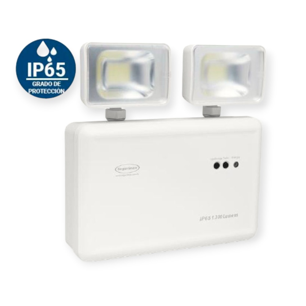 LUMINARIA DE EMERGENCIA LED 9.6W IP65 1200LM SEGURIMAX