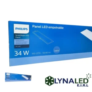 Panel LED 34W Empotrable 30x120cm 6500K RC048B Philips