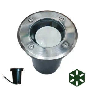 Spot de piso empotrable IP65 GU10 para exterior Lynaled